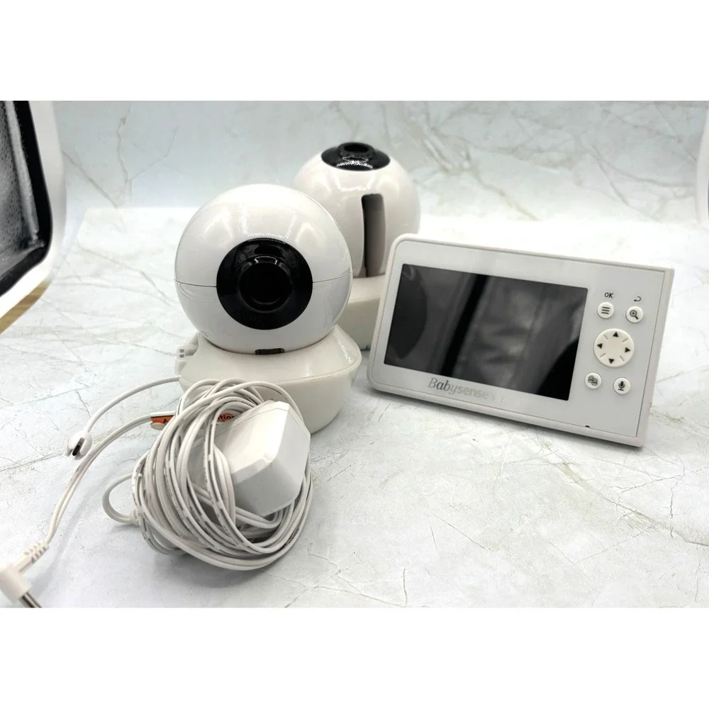 Babysense V43 Video Baby‎ Monitor with 2 Cameras Non Wifi Split Screen & Night